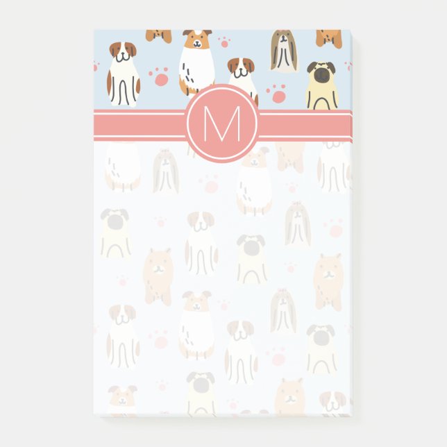 Ihre erste | Welpen und Paws Post-it Klebezettel (Vorderseite)