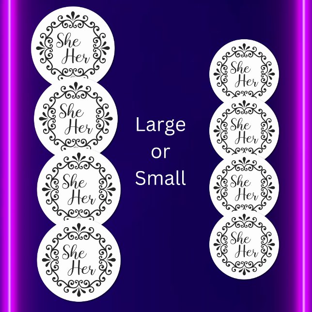 Ihre Extravagante Rahmen Runder Aufkleber (Von Creator hochgeladen)