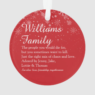 Ihre Familien-Definitions-Foto-Weihnachtsfeiertage Ornament