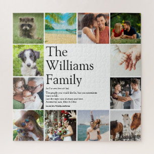 Ihre Familiendefinition 12 Foto-Spaß Puzzle