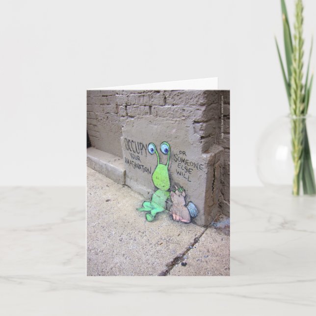 Ihre Fantasie einnehmen Karte (Vorderseite)