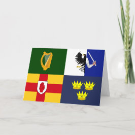 Ihre Farben anzeigen - Waffen in Irland Dankeskarte