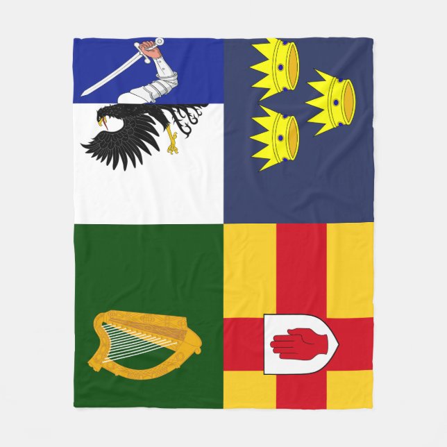 Ihre Farben anzeigen - Waffen in Irland Fleecedecke (Vorderseite)