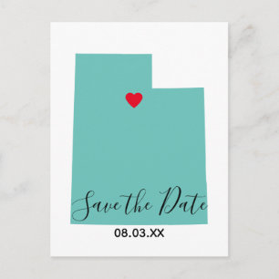 Ihre Farben Utah-Karte Save the Date gestalten Ankündigungspostkarte