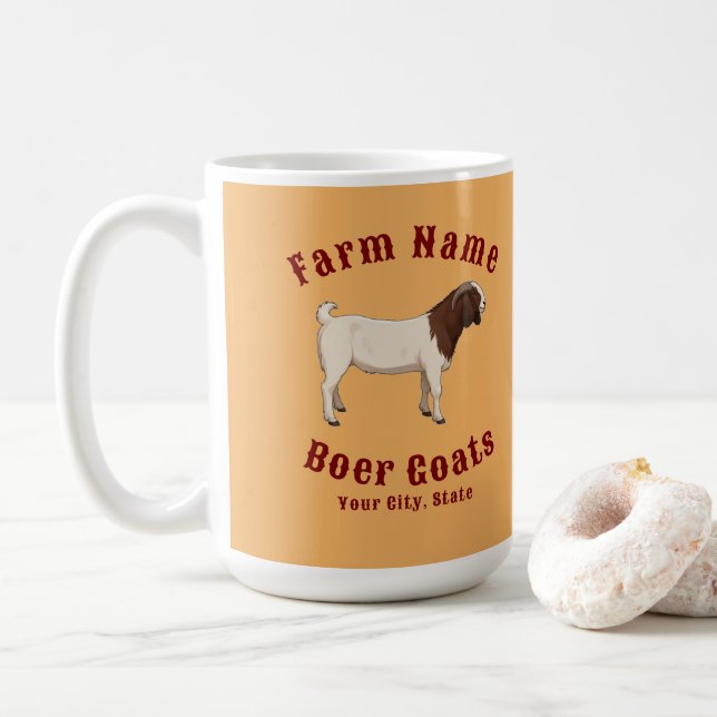 Ihre Farm Boer-Ziegen Kaffeetasse (Mit Donut)