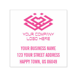 Ihre Firmenlogo-Adresse Permastempel