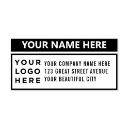 Ihre Firmenlogo-Adresse Selbstfarbige Briefmarke Permastempel