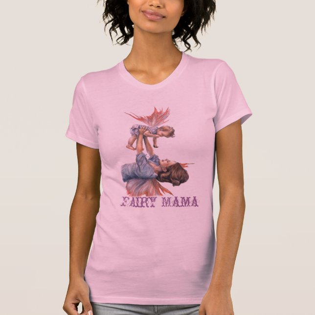 Ihre Flügel ausdehnen - feenhafte Mutter Shirt (Vorderseite)