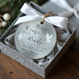 Ihre Flügel waren fertig Foto Memorial Keepake Dov Ornament