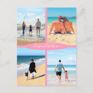 Ihre Foto Collage Cards mit benutzerdefinierten Te Postkarte