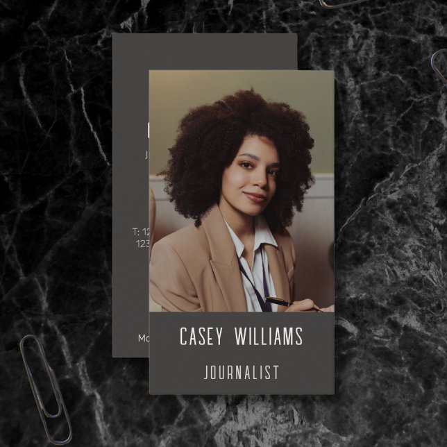 Ihre Foto-Journalistin Business Card Visitenkarte (Von Creator hochgeladen)