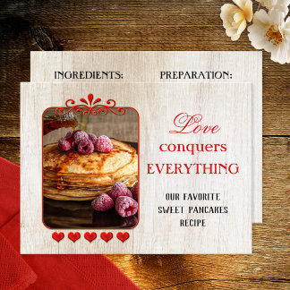 Ihre Foto Lieblings-Sweet-Rezept-Vorlage Postkarte
