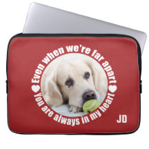 IHRE FOTO- & Monogramm-Ärmel weit weg vom Laptop