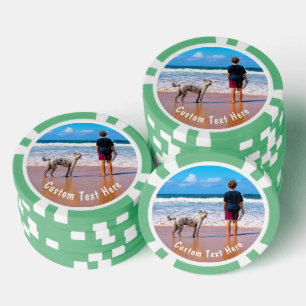Ihre Foto-Poker-Chips mit individuellem Text Pokerchips
