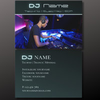 Ihre Foto Techno Music DJ Business Card