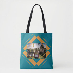 IHRE Foto-u. Monogramm-geometrischen Mustertaschen