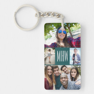 IHRE FOTO- u. MONOGRAMMschlüsselkette Schlüsselanhänger