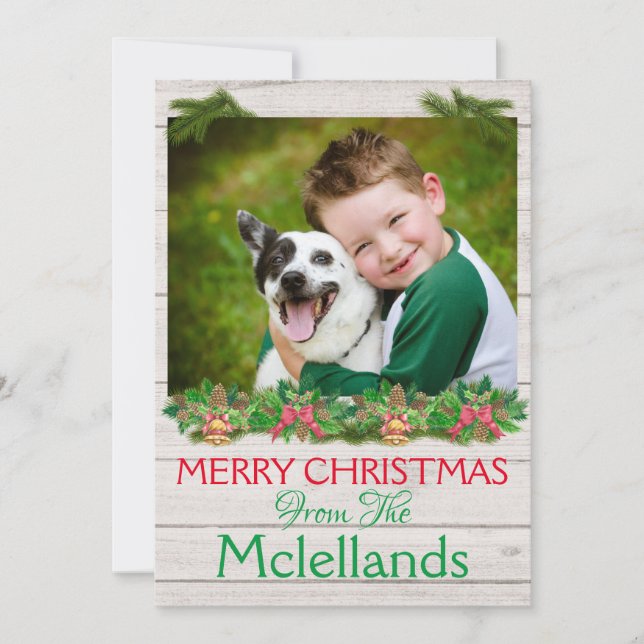 IHRE FOTOKARTE FEIERTAGSKARTE (Vorderseite)