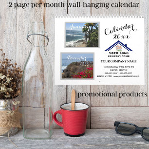 Ihre Fotos 20XX Business-Logo QR-Code-Wand Kalender