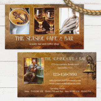 Ihre Fotos Coasta Coffee Shop Bar Visitenkarte
