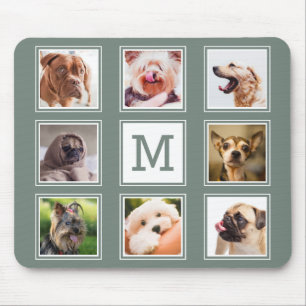 IHRE FOTOS / Hunde angepasstes Monogramm-Pad Mousepad