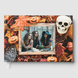 IHRE FOTOS im Halloween Frame Custom Gästebuch