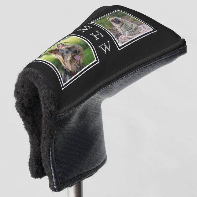 IHRE FOTOS & MONOGRAM-Putter-Abdeckung Golf Headcover (3/4 Vorderseite)