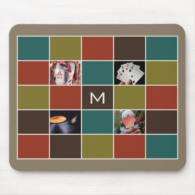 IHRE FOTOS & MONOGRAMM-Sondermousepad Mousepad (Vorne)