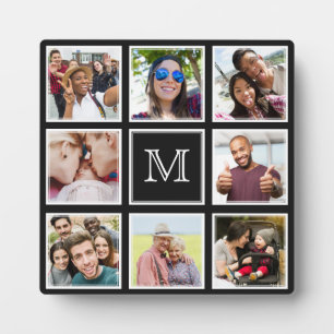 IHRE Fotos & Monogramm-Sonderplakette Fotoplatte