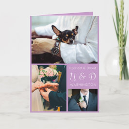 IHRE FOTOS, Monogramm- und Textgrüßkarte