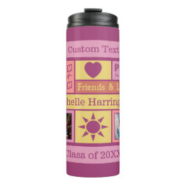 IHRE FOTOS, NAME & TEXT-Sonderschlafraum-Wäscher Thermosbecher