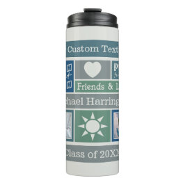 IHRE FOTOS, NAME & TEXT-Sonderschlafraum-Wäscher Thermosbecher