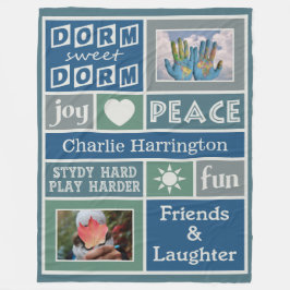 IHRE FOTOS & NAMEN individuelle Schlafzimmerdecke Fleecedecke