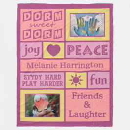 IHRE FOTOS & NAMEN individuelle Schlafzimmerdecke Fleecedecke