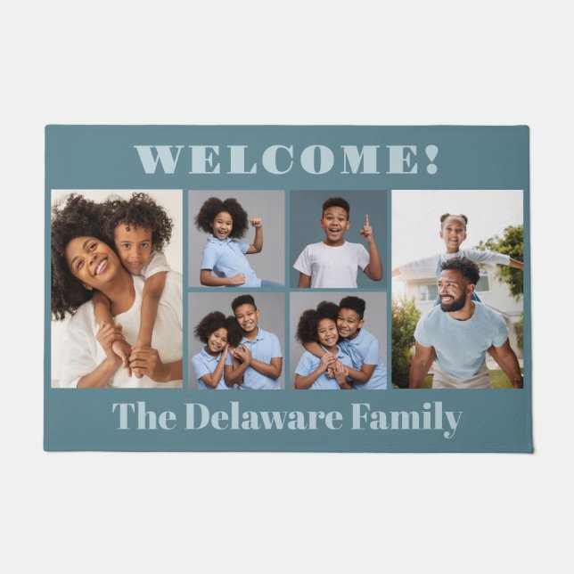 IHRE Fotos, Text & Farbe Fußmatte (Vorderseite)