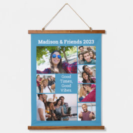 IHRE Fotos, Text & Farbe Wandteppich Mit Holzrahmen