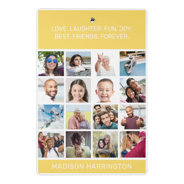 IHRE Fotos & Texte Mini Klemmbrett (Rückseite)