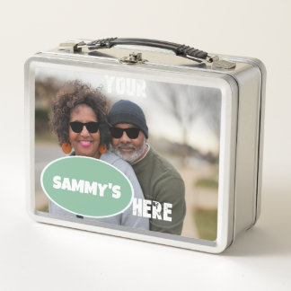Ihre Fotos und Name hier Metal Lunchbox