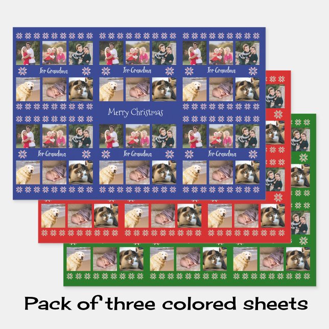 Ihre Fotos Weihnachten Geschenkpapier Set (Von Creator hochgeladen)