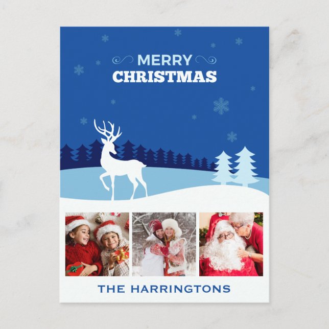 IHRE FOTOS Weihnachtspostkarte Feiertagspostkarte (Vorderseite)