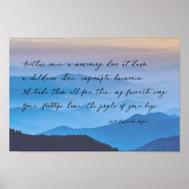 Ihre Fußstapfen Zuhause | Forever Love Gedicht Poster