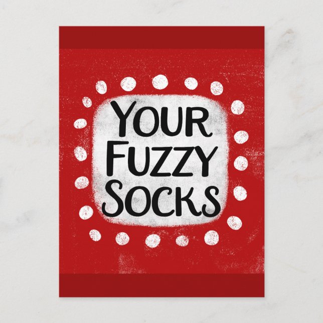 Ihre Fuzzy Socks Postkarte (Vorderseite)