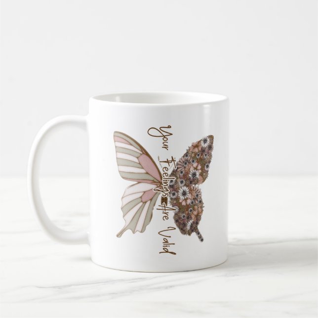 Ihre Gefühle sind gültig Kaffeetasse (Links)
