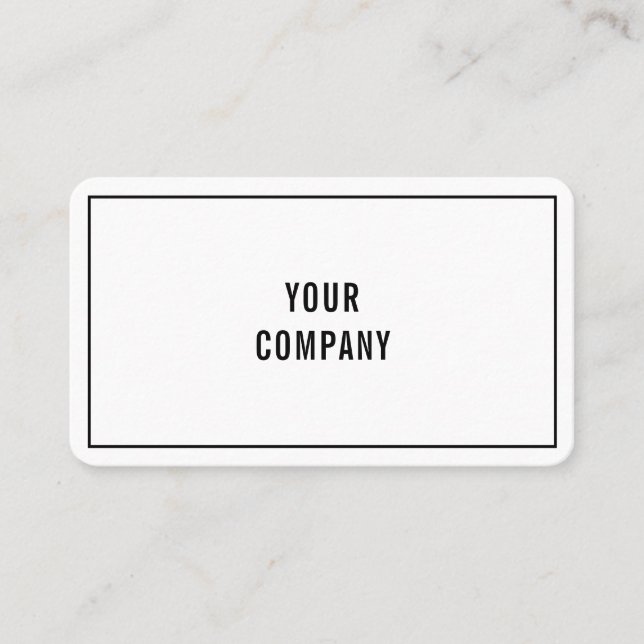 Ihre Geschäftsadresse Einfach Personalisiert Visitenkarte (Vorderseite)