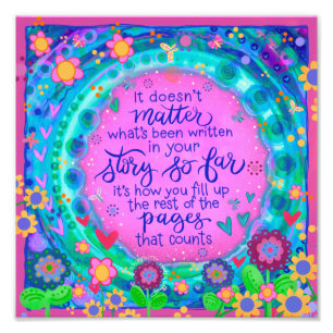 "Ihre Geschichte" Inspirivity Foto Print