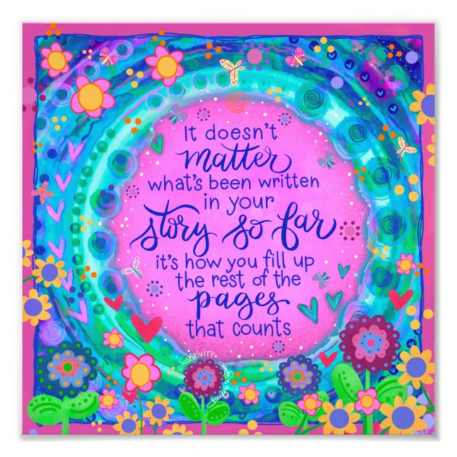 "Ihre Geschichte" Inspirivity Foto Print (Vorne)