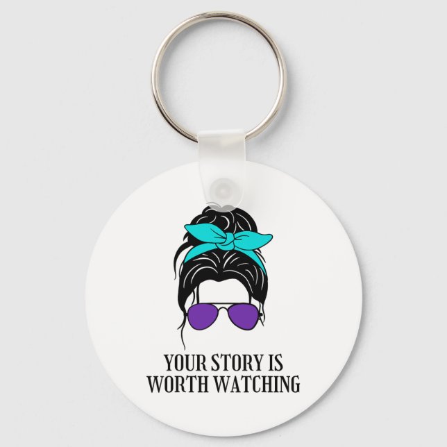 Ihre Geschichte ist es wert, sich die Suizidpräven Schlüsselanhänger (Vorderseite)