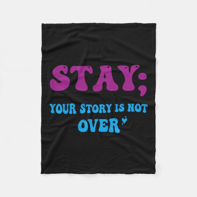 Ihre Geschichte ist noch nicht zu Bleibe Suizidprä Fleecedecke (Vorderseite)