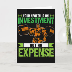 Ihre Gesundheit ist eine Investition, kein Kostena Karte