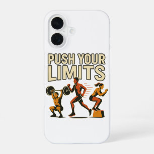 Ihre Grenzen drücken Motivierend Fitness Telefon iPhone 16 Hülle